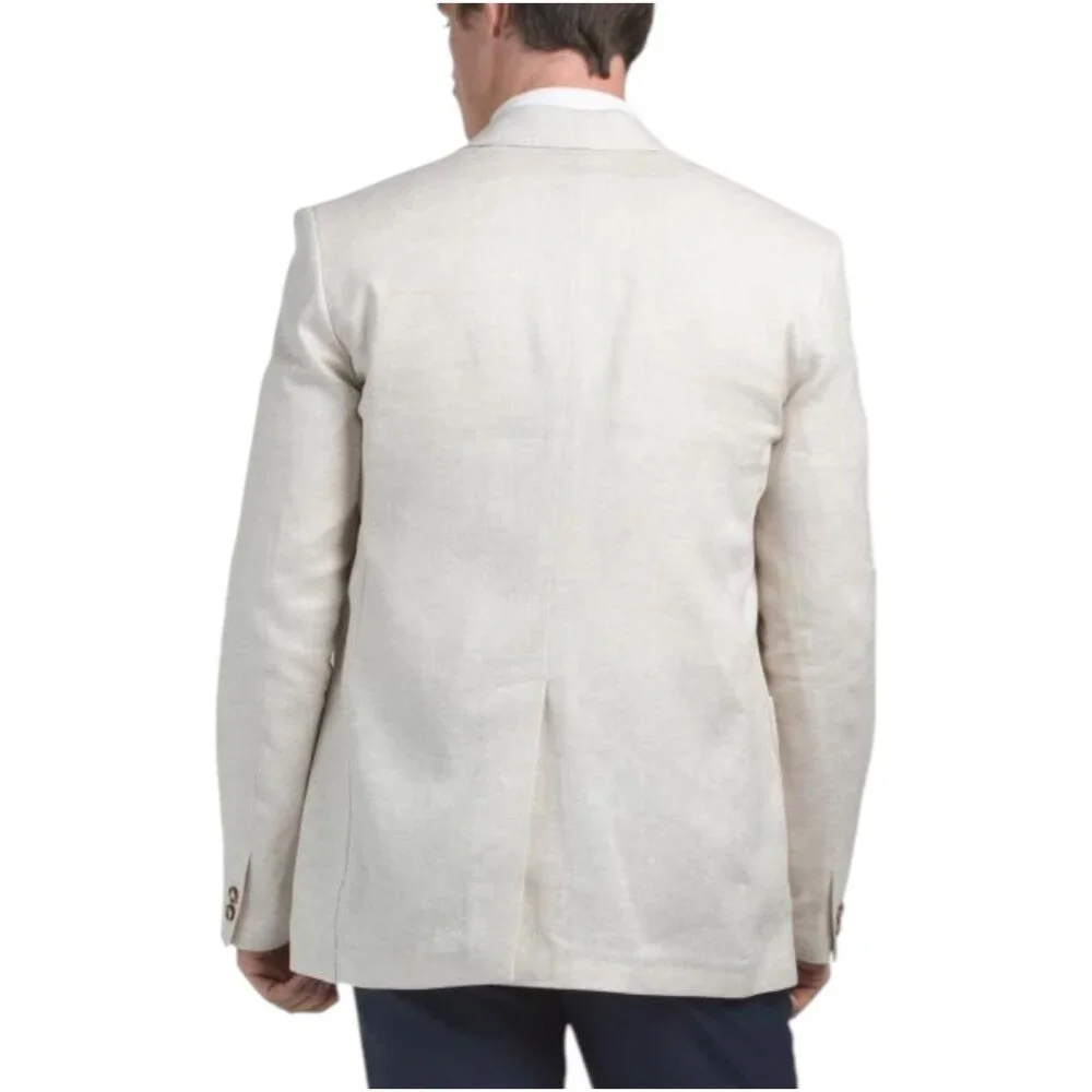 BILLY REID Made In Italy Linen Blend Herringbone Archie Jacket